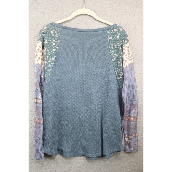 7th Ray Anthropologie Mixed Prints Waffle Knit Tunic-Size Medium-BOHO - Picture 7 of 9